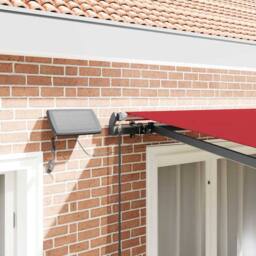Berkfield Home Manual Retractable Awning with LED Red 300x250 cm - thumbnail 4