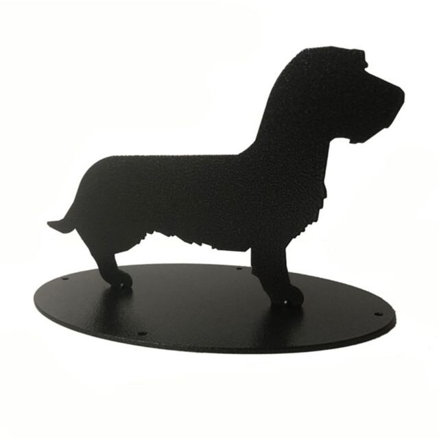 Poppyforge Sausage Dog Boot Scraper Silhouette - Steel - Black - image 1