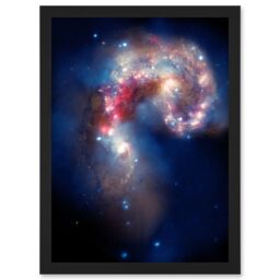Artery8 Hubble Space Telescope Image Colourful Antennae Galaxies Galactic Spectacle Colliding Pair Mosaic Composite w/ Chandra X-Ray Observatory - thumbnail 1