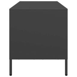 Berkfield Home TV Cabinet Black 101.5x39x43.5 cm Cold-rolled Steel - thumbnail 6