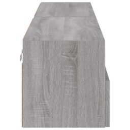 Berkfield Home TV Wall Cabinets 2 pcs Grey Sonoma 80x30x30 cm Engineered Wood - Size: 80 x 30 x 30 cm - thumbnail 9