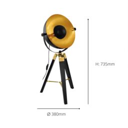 Eglo Covaleda Table Lamp in Black - thumbnail 4