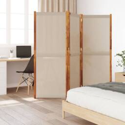 Berkfield Home 3-Panel Room Divider Taupe 210x180 cm - thumbnail 1