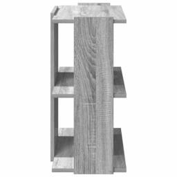 Berkfield Home Bookcase 3-Tier Grey Sonoma 60x30x60 cm Engineered Wood - Size: 60 x 30 x 60 cm - thumbnail 5