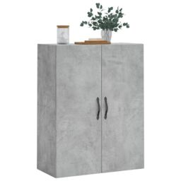Berkfield Home Wall Mounted Cabinet Concrete Grey 69.5x34x90 cm Engineered Wood - thumbnail 4