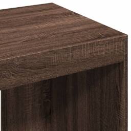 Berkfield Home Office Desk Brown Oak 103.5x56.5x94 cm Engineered Wood - thumbnail 7