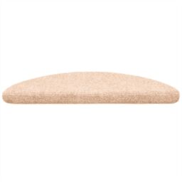 Berkfield Home Self-adhesive Stair Mats 5 pcs Brown 56x17x3 cm Needle Punch - Size: Medium - thumbnail 4
