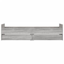 Berkfield Home Bed Frame with Drawers Grey Sonoma 90x190 cm Single - thumbnail 6