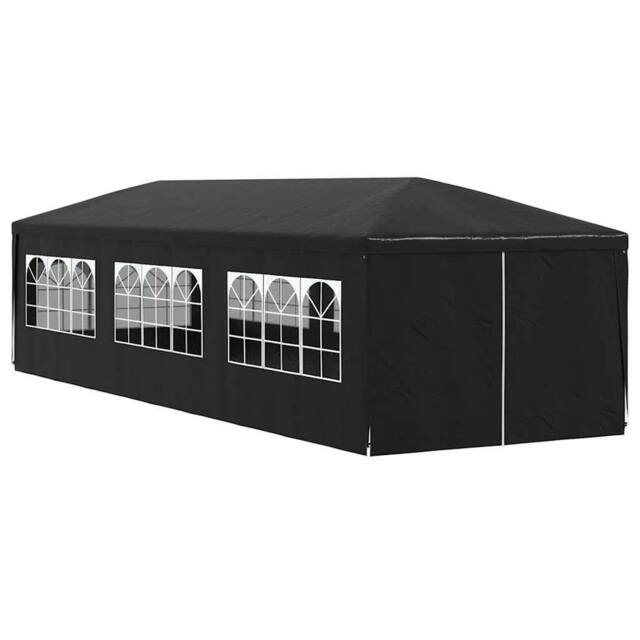 Berkfield Home Party Tent 3x9 m Anthracite in Black - image 1
