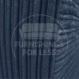 Furnishings For Less UK Delta Large Fabric Armchair Sofa Padded Arms Jumbo Cord in Blue - thumbnail 2