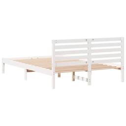 Berkfield Home with Headboard White 140 x 220 cm Solid pine wood - thumbnail 7