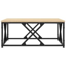 Berkfield Home Coffee Table Sonoma Oak 70x70x30 cm Engineered Wood in Brown - Size: 70 x 70 x 30 cm - thumbnail 5