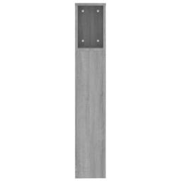 Berkfield Home Headboard Cabinet Grey Sonoma 200x18.5x104.5 cm - thumbnail 4