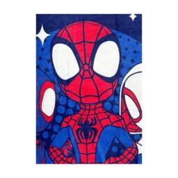 Marvel Avengers Spidey Ultra Soft Fleece Blanket 130 x 180cm Cosy Gaming Throw Blanket in Blue - Size: 120 cm x 150 cm - thumbnail 3