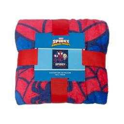 Marvel Avengers Spidey Ultra Soft Fleece Blanket 130 x 180cm Cosy Gaming Throw Blanket in Blue - Size: 120 cm x 150 cm - thumbnail 5