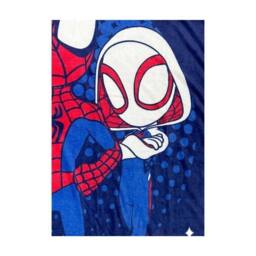Marvel Avengers Spidey Ultra Soft Fleece Blanket 130 x 180cm Cosy Gaming Throw Blanket in Blue - Size: 120 cm x 150 cm - thumbnail 4
