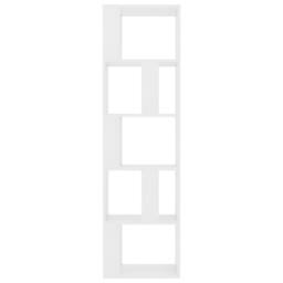 Berkfield Home Book Cabinet/Room Divider White 45x24x159 cm Engineered Wood - Size: 45 x 24 x 159 cm - thumbnail 5