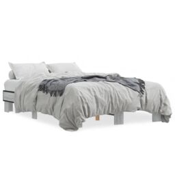 Berkfield Home Bed Frame without Mattress Grey Sonoma 140x200 cm - thumbnail 2