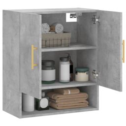 Berkfield Home Wall Cabinet Concrete Grey 60x31x70 cm Engineered Wood - Size: 60 x 31 x 70 cm - thumbnail 4