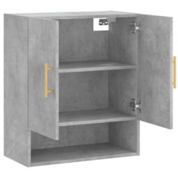 Berkfield Home Wall Cabinet Concrete Grey 60x31x70 cm Engineered Wood - Size: 60 x 31 x 70 cm - thumbnail 6