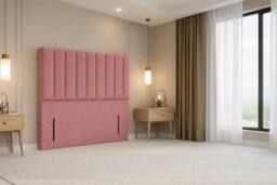 "Nexus Mattresses Ltd Kyoto Plush Divan Bed Base 2 Drawers Foot-End - 54"" Headboard in Pink - Size: Super King" - thumbnail 8