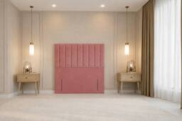 "Nexus Mattresses Ltd Kyoto Plush Divan Bed Base 2 Drawers Foot-End - 54"" Headboard in Pink - Size: Super King" - thumbnail 9