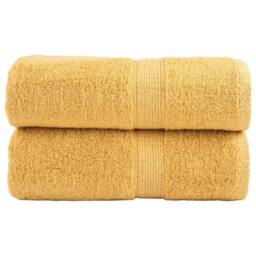 Berkfield Home Premium Soap Towels SOLUND 2pcs Gold 30x30cm 600gsm - thumbnail 2