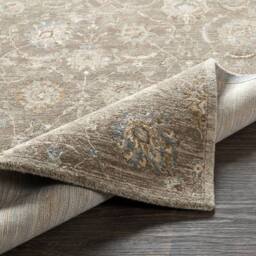 Livabliss Arda-Vintage Brown Grey Blue Traditional Boho Fringe Living Rug - Size: 200 cm x 290 cm - thumbnail 4