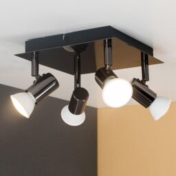 ValueLights Spotlight 4 Way Black Ceiling Bar Spotlight - thumbnail 5