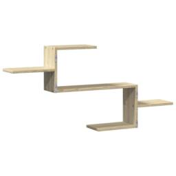 Berkfield Home Wall Shelf Sonoma Oak 104x15x49 cm Engineered Wood in Light Brown - Size: 104 x 15 x 49 cm - thumbnail 6