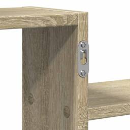 Berkfield Home Wall Shelf Sonoma Oak 104x15x49 cm Engineered Wood in Light Brown - Size: 104 x 15 x 49 cm - thumbnail 9
