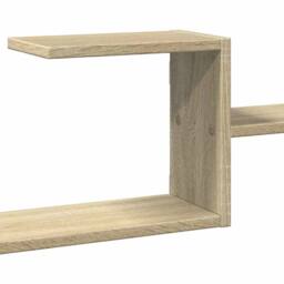 Berkfield Home Wall Shelf Sonoma Oak 104x15x49 cm Engineered Wood in Light Brown - Size: 104 x 15 x 49 cm - thumbnail 8