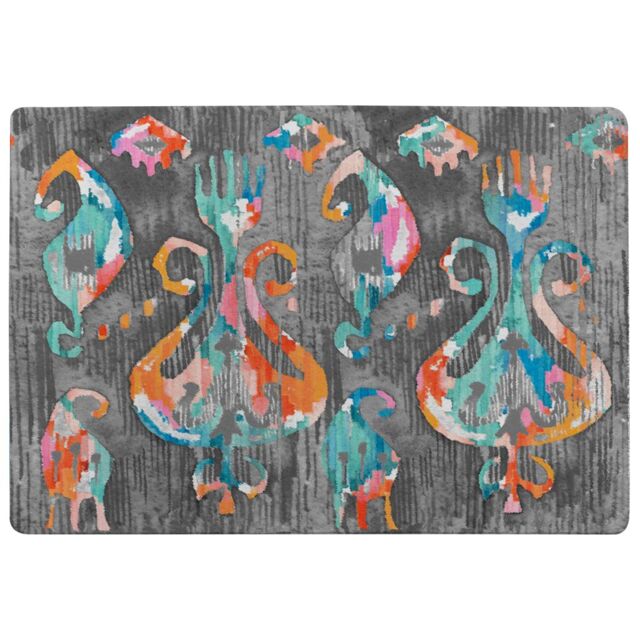 Benjamin Tate Design Trendy Tribal Pattern In Watercolour Style Rug in Natural - Size: Large - image 1