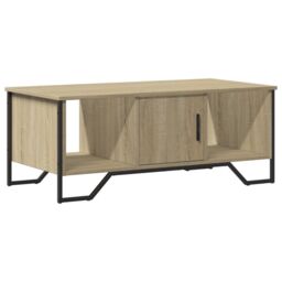Berkfield Home Coffee Table Sonoma Oak 100x51x40 cm Engineered Wood in Brown - Size: 100 x 51 x 40 cm - thumbnail 2