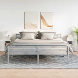 Berkfield Home Bedside Cabinets 2 pcs with Drawer Concrete Grey 25x31x66 cm - Size: 25 x 31 x 66 cm - thumbnail 3