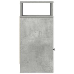 Berkfield Home Bedside Cabinets 2 pcs with Drawer Concrete Grey 25x31x66 cm - Size: 25 x 31 x 66 cm - thumbnail 6