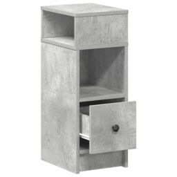 Berkfield Home Bedside Cabinets 2 pcs with Drawer Concrete Grey 25x31x66 cm - Size: 25 x 31 x 66 cm - thumbnail 5