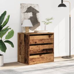 Berkfield Home Corner Chest of Drawers Old Wood 60x41x58 cm Engineered Wood in Brown - Size: 60 x 41 x 58 cm - thumbnail 3
