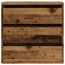 Berkfield Home Corner Chest of Drawers Old Wood 60x41x58 cm Engineered Wood in Brown - Size: 60 x 41 x 58 cm - thumbnail 4