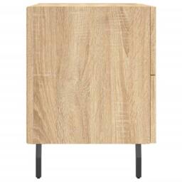 Berkfield Home Modern Bedside Cabinets 2 pcs Sonoma Oak 40x35x47.5 cm Engineered Wood in Light Tan - thumbnail 7