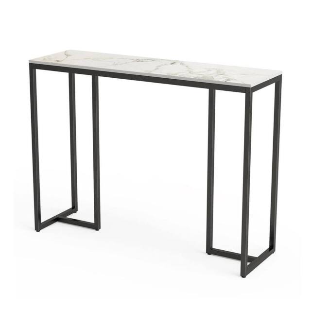 SPETLEK Marble Free Standing Hallway Console Table in Black - image 1
