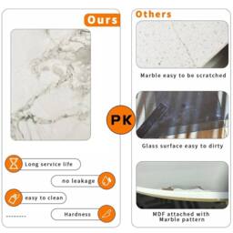 SPETLEK Marble Free Standing Hallway Console Table in Black - thumbnail 5