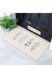 Artsy Mats Neutral Leaves Indoor Outdoor Doormat (70 x 40cm) in Beige - Size: 40 cm x 70 cm - thumbnail 2