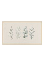 Artsy Mats Neutral Leaves Indoor Outdoor Doormat (70 x 40cm) in Beige - Size: 40 cm x 70 cm - thumbnail 3
