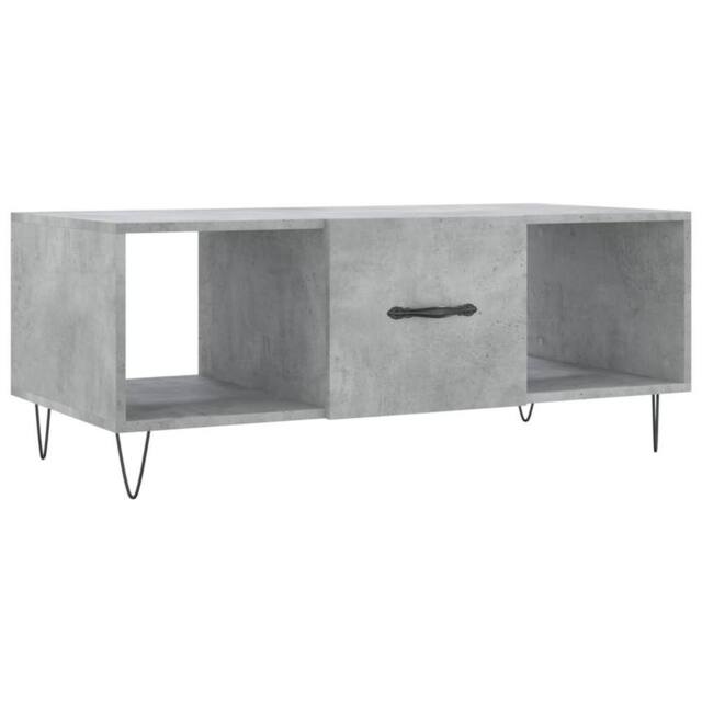 Berkfield Home Coffee Table Concrete Grey 102x50x40 cm Engineered Wood - Size: 102 x 50 x 40 cm - image 1