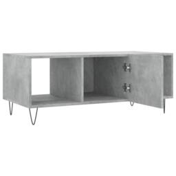 Berkfield Home Coffee Table Concrete Grey 102x50x40 cm Engineered Wood - Size: 102 x 50 x 40 cm - thumbnail 6