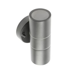 CGC Lighting 'Mia' Dark Grey Stainless Steel GU10 Up & Down Outdoor Wall Light IP44 - thumbnail 5