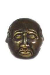 KDMD Four Face Buddha Brass Fengshui Ornament - 5cm, Home Decor & Serenity in Gold - thumbnail 3