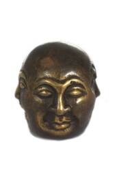 KDMD Four Face Buddha Brass Fengshui Ornament - 5cm, Home Decor & Serenity in Gold - thumbnail 5