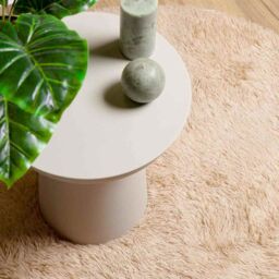 Berkfield Home Shaggy Rug High Pile NAVARRA Beige 160x160 cm Polyester - Size: Medium - thumbnail 8